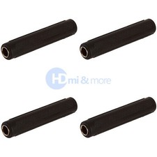 6.35mm Mono Female Jack Audio Connector to 6.35mm Mono Female Adapter - LOT of 4