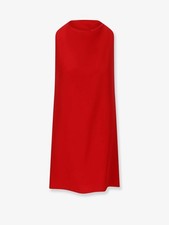 VALENTINO Cady Couture Red Silk Dress New & Authentic
