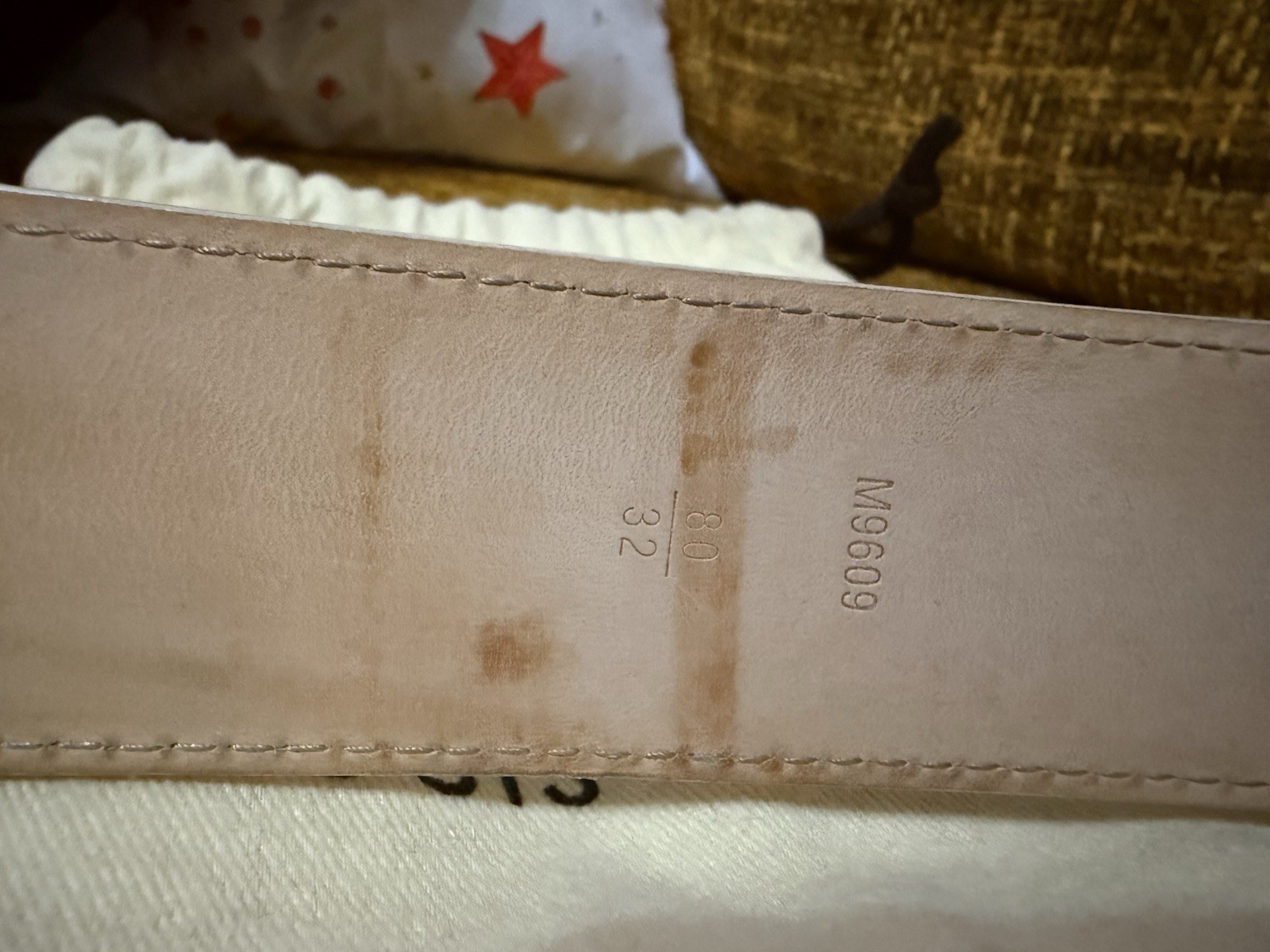 Louis Vuitton Initiales Damier Azur Canvas M9609 Size 80/32 Authentic thumbnail 10