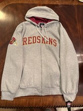 Washington Redskins Spell Out Full Zip Lined Hoodie NFL Size XXL Insulated