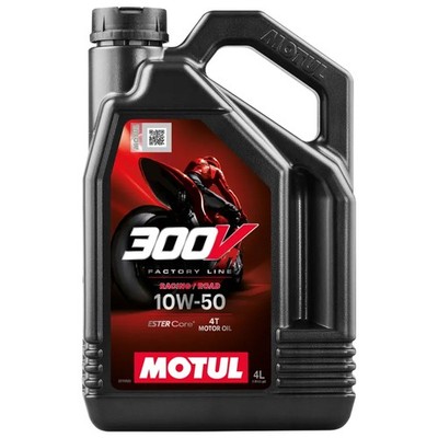 Motoröl Motul 4T SAE 10W-50 synthetisch 300V Factory Line Road Racing 4 Liter