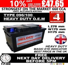 FORD TRANSIT DIESEL CAR BATTERY 096 100 12V HEAVY DUTY SEALED 2.0 2.4 TD TDCI ££