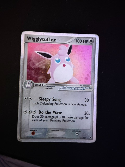 Pokemon Wigglytuff ex 101/101 EX Hidden Legends Ultra Rare Holo HP/DMG Vintage 2