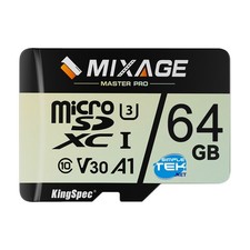Micro SDHC 64GB UHS-I V30 Memory Card For Notebooks Cameras Drones