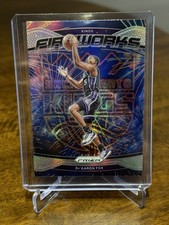 2024-25 Panini Prizm - Fireworks De'Aaron Fox #23 Silver Prizm