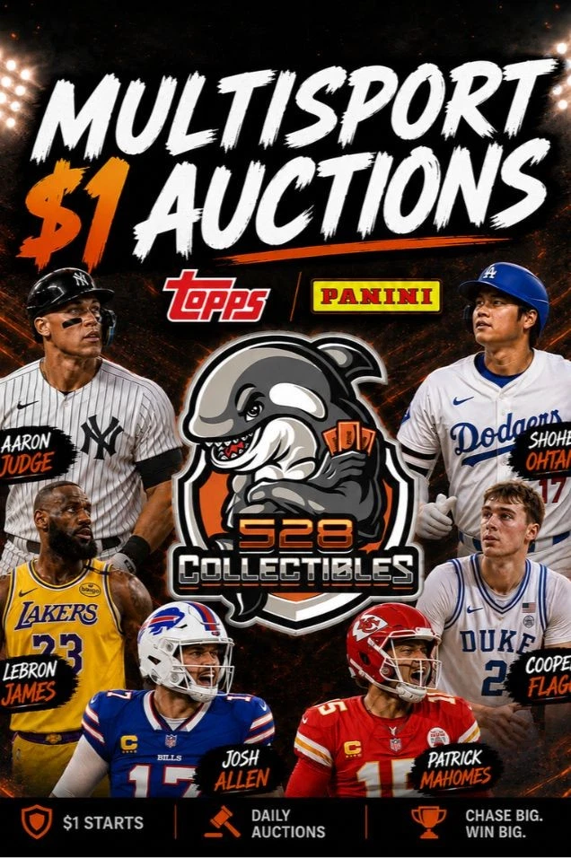 $1 Auctions! MULTI-SPORT BREAKS: NFL, NBA, MLB!