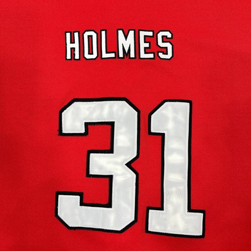 Kansas City Chiefs Baseball Jersey Mens XL Red Sewn Holmes #31 Football Vintage - Picture 5 of 10