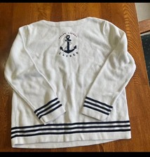Vintage Ralph Lauren heavy knit nautical sweater - women  s Petite Large