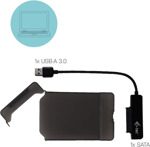 i-tec 2.5 Inch Hard Drive Enclosure USB 3.0 for 2.5" SATA I/II/III HDD, SSD - Ex - Photo 8/8