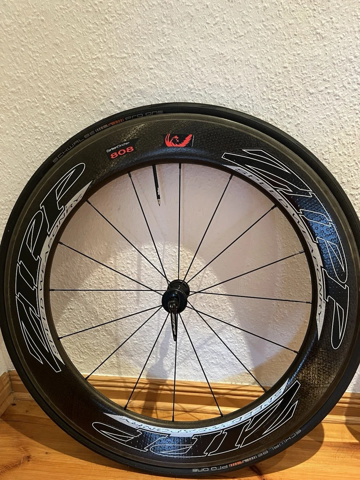 Laufrad Zipp 808 Firecrest Rennrad 28" Clincher Carbon Vorderrad