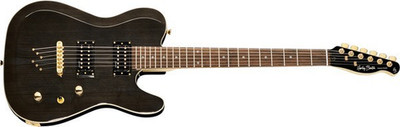 HARLEY BENTON TELECASTER TE-40 TBK DELUXE BLACK, ELECTRIC GUITAR.