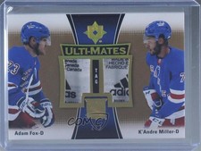 2022 Upper Deck Ultimate Collection Tag 2/3 K'Andre Miller Adam Fox Patch 13y6