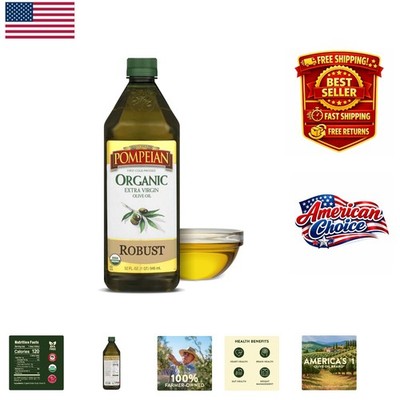 32 FL OZ USDA Organic Extra Virgin Olive Oil, Full-Bodied & Polyphenol Rich