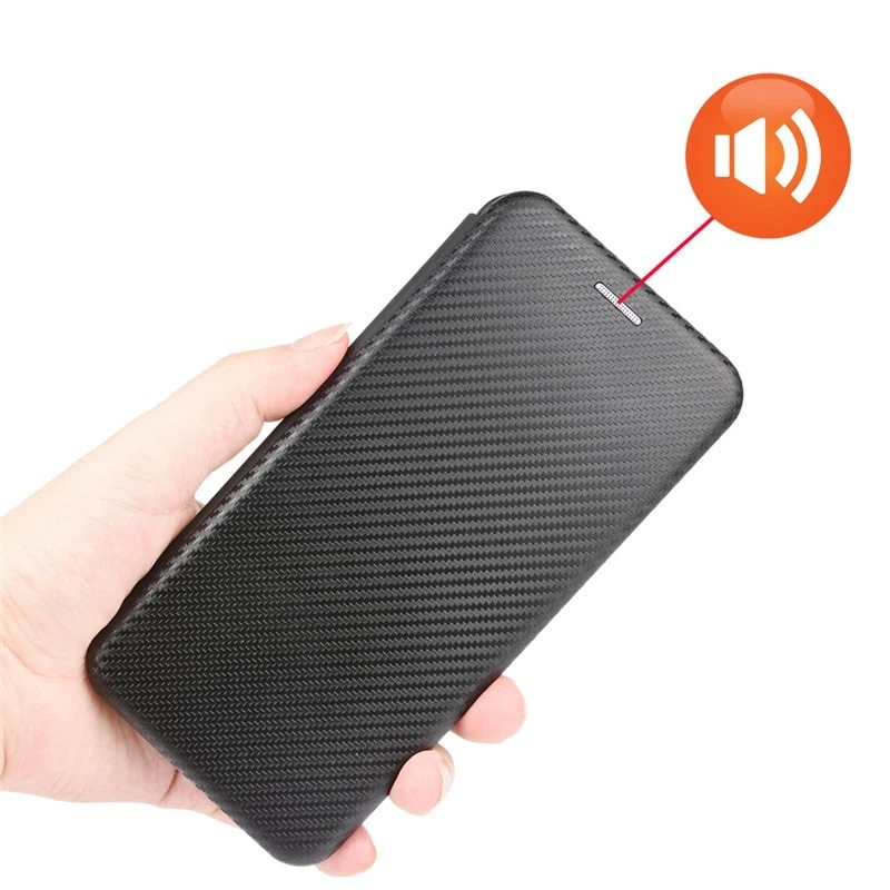 For iPhone 16e 16 15 14 13 12 11 Pro Max X Carbon Fiber Flip Leather Wallet Case - Picture 10 of 28