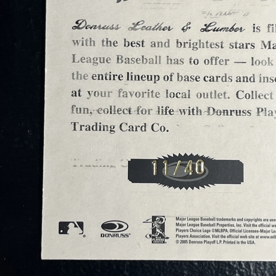 Donruss Studio Portraits Hideki Matsui 2005 New York Yankees #11/40 Foto 3 de 4