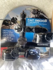 Delkin Devices Fat Gecko Triple Suction Camera Mount Black DDMNT