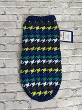Top Paw Navy Blue Houndstooth Print Dog Sweater NWT multiple Sizes