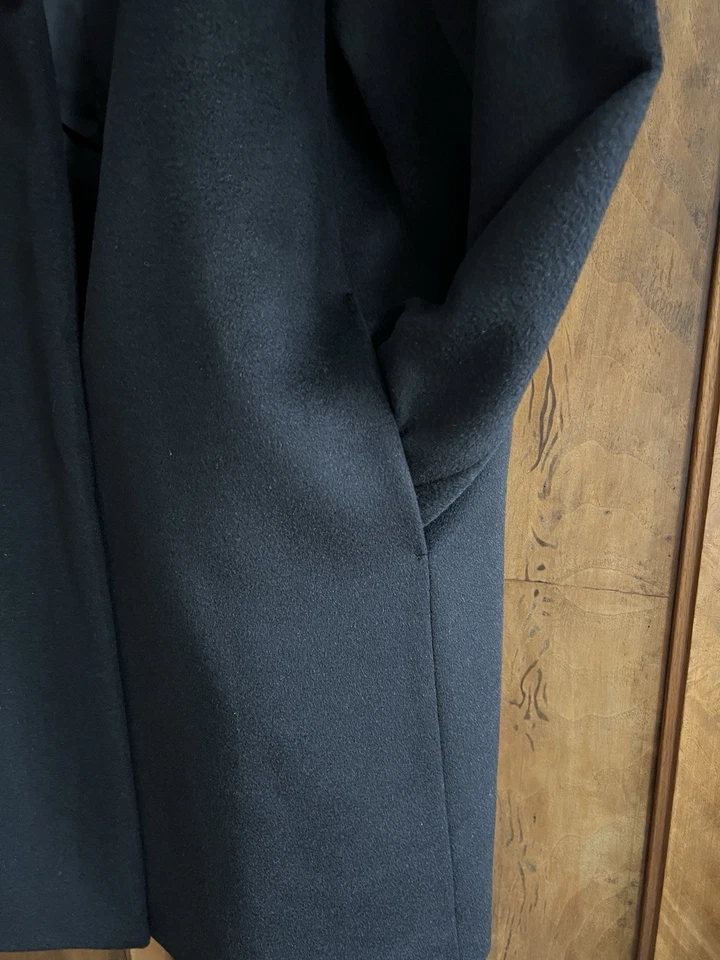 Cinzia Rocca, Wintermantel gefüttert , Schwarz, Wolle/Angora, Gr. 42, 44 - Bild 4 von 4