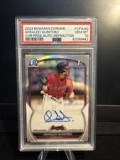 2023 Bowman Chrome 1st Bowman Auto Geraldo Quintero #CPA-GQ Refractor /499 PSA10