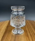 Waterford Crystal Ireland Lismore Footed Condiment Jam Jelly Mustard Jar Vintage