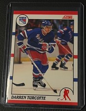 1990 SCORE DARREN TURCOTTE #241 ROOKIE CARD. rookie card picture