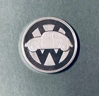 VW ✅HALF TROY OZ Silver Volkswagen Beetle RARE .999 Pure Silver coin 1/2