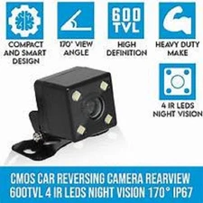 Car Rear Reverse Parking Camera 4 LED CMOS 170° HD Backup Camera Night Vision