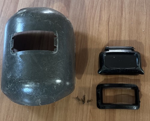 Vintage Passive Welding Helmet Gray Removable Lens Project/ Repair