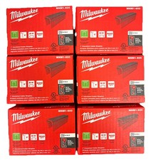6 BOXES Milwaukee MNM1-600 1" Insulated Cable Staples - 3600 PC Total