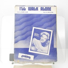 I'll Walk Alone Sheet Music from Follow the Boys Dinah Shore P/V/G 1944 Piano