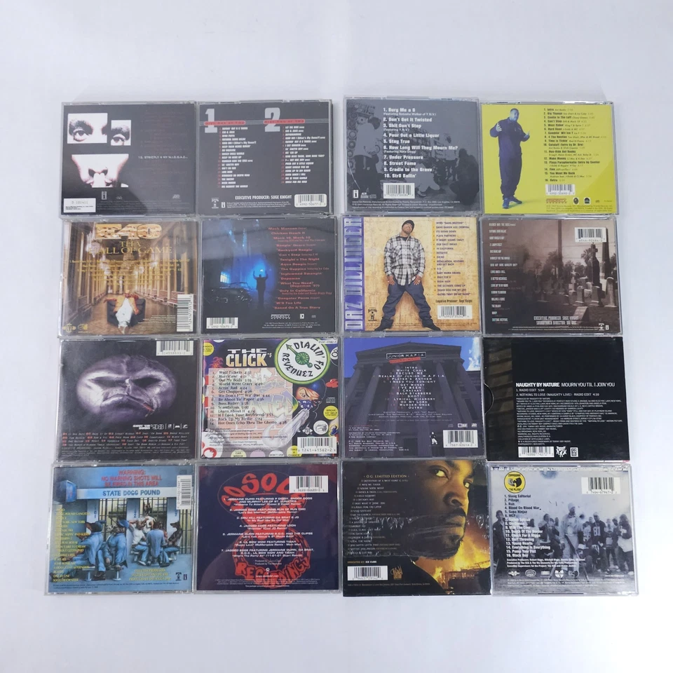 Rap Hip Hop CD Lot of 40 E40 Mack 10 2pac Notorious BIG Snoop 1990s 2000s Rare Foto 3 de 4