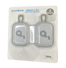 Soundcore Select 4 Go Bluetooth Speakers White 2-pack Bundle by Anker