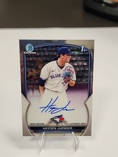 HAYDEN JUENGER 2023 BOWMAN CHROME 1ST AUTOGRAPH BLUE JAYS AUTO