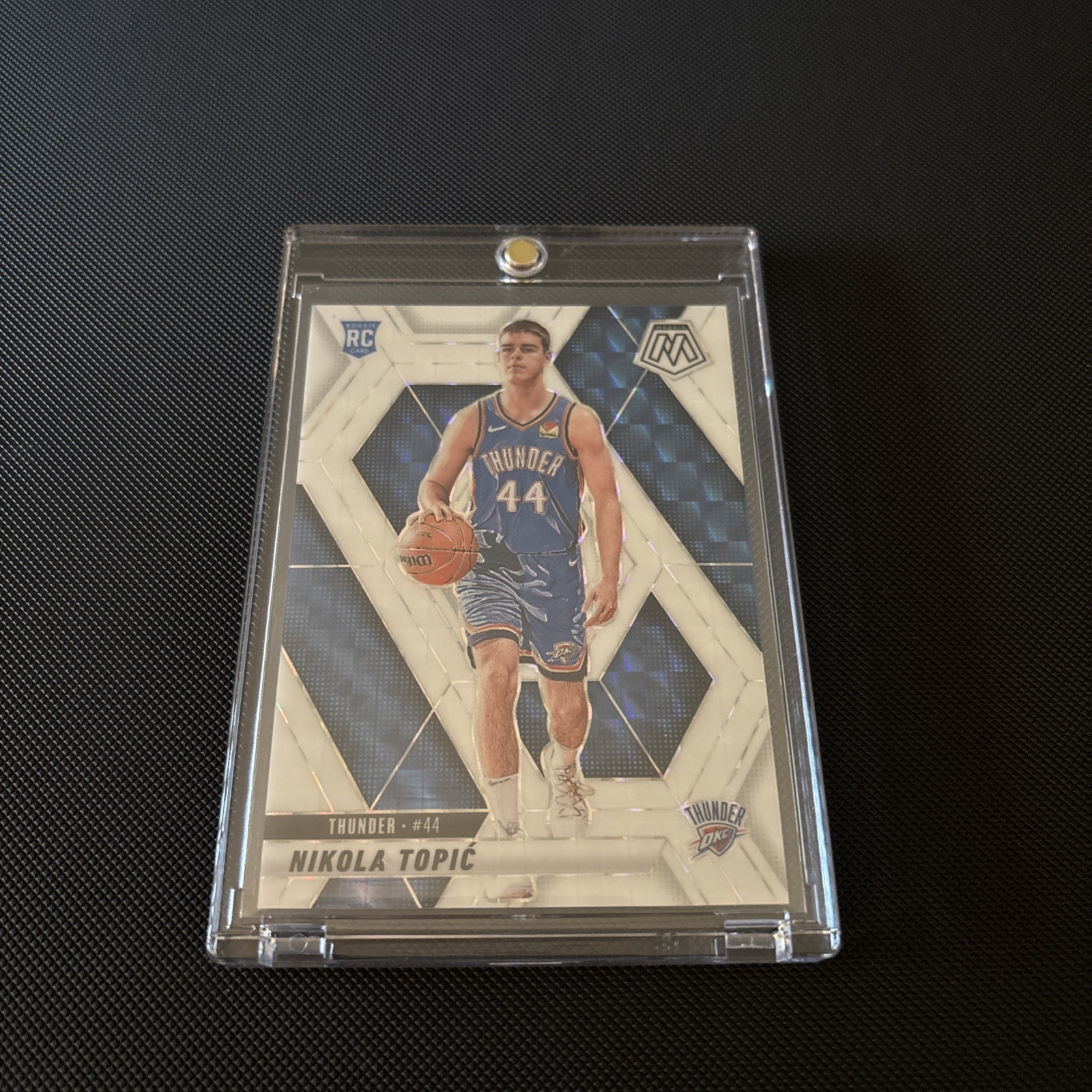 2024-25 Panini Mosaic NBA NIKOLA TOPIC WHITE PRIZM /25 TRUE ROOKIE RC #242