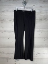 Guess Collection Pants Womens 12 Black Flare Stretch Dress Career Work USA Nylon