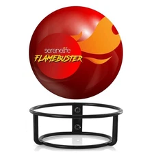 SereneLife Automatic Fire Ball Extinguisher W/ Mounting Bracket- Fire Safety