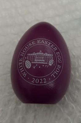 BIDEN WHITE HOUSE 2022 PURPLE EASTER EGG SIGNED JOE JILL DEMOCRAT WOOD RARE New