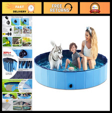 Foldable Dog Bath Pool - Collapsible Wading Tub for Small Medium Large Pets & Ki