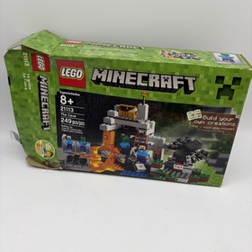 LEGO Minecraft: The Cave (21113) - 100% Complete with Minifigs, Box, & Manual