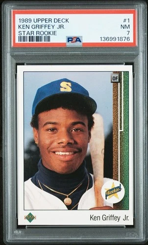 1989 Upper Deck Ken Griffey Jr Rookie Card #1 PSA 7 Star Rookie ICONIC!