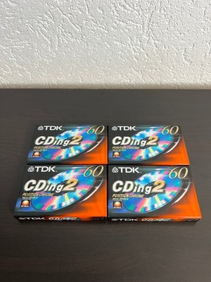 4 Stück TDK CDing 2 60 - Kassette Leerkassette Audiokassette | NEU & OVP