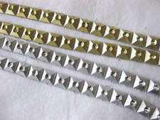 2m glänzende Borte /1,45 € pro Meter/  gold und silber, 8mm breit,  R21