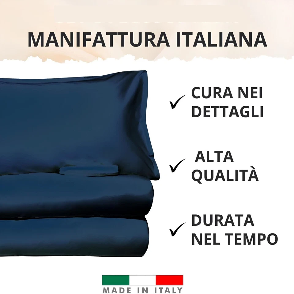 Completo Lenzuola Una Piazza e Mezza Malika Home in Microfibra Tinta unita - Immagine 3 di 4