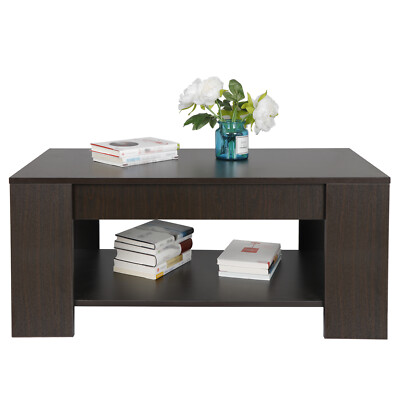 Lift up Coffee Table Tea Table Living Room Storage Furniture Hidden Compartment