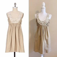 Anthropology Molly New York | Sweet Olive Racerback Shift Dress | Size 2