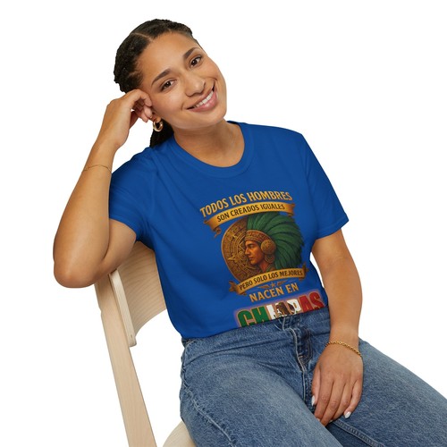 Solo los Mejores Nacen en Chiapas Mexico Mexican T Shirt with Aztec Warrior - Picture 6 of 10