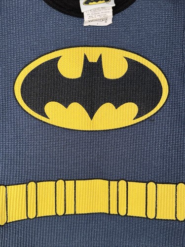 Vintage Wormser Gray Batman Cape Pajama PJ Top Only Kids Size 6 - Picture 3 of 5