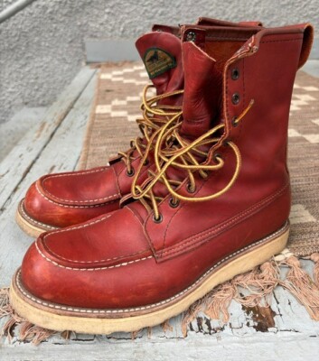 靴 1990s REDWING IRISH SETTER Vintage 1990s Red Wing Irish Setter 875 Moc Toe Boots
