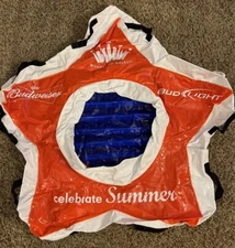 Budweiser Celebrate Summer Inflatable Floatable Water Cooler Red Star Shape