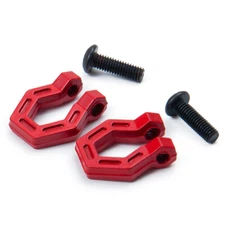 2pcs Metal Trailer Hitch Tow Shackles Hook Red For 1/10 RC AXIAL SCX10 Crawler
